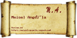 Meisel Angéla névjegykártya